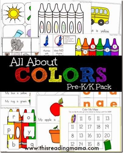 All About COLOR Worksheets