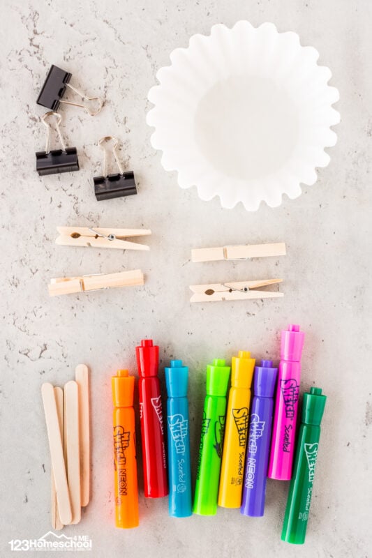 colorful science experiment for kids