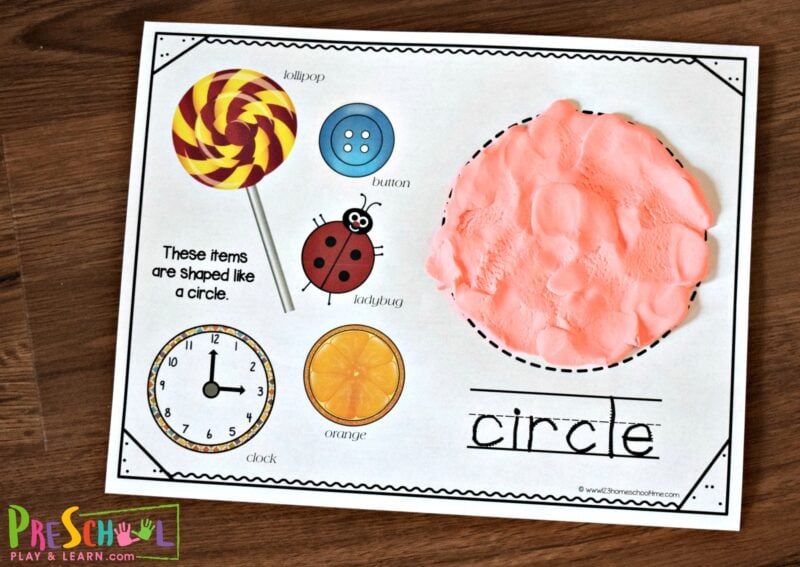 Free Shape Playdough Mats