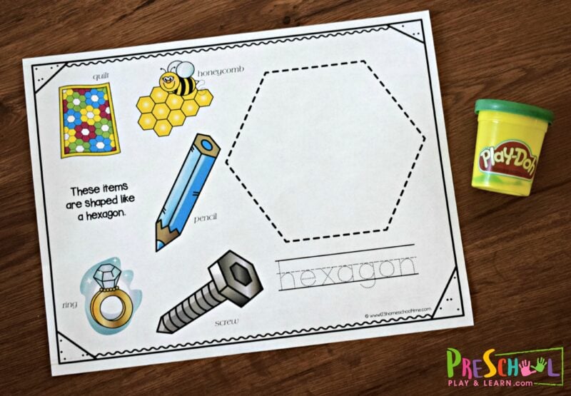 Free Shape Playdough Mats