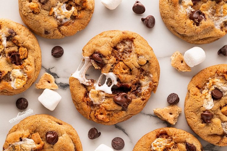 Indulge in irresistible s'mores cookies, packed with marshmallow, graham, and chocolate—perfect for summer and sure to be your kids' new favorite treat!