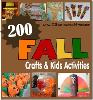 200 Fall Crafts & Kids Activiites #fall #preschool #homeschool #education #play 200 Fall Crafts & Kids Activiites #fall #preschool #homeschool #education #play