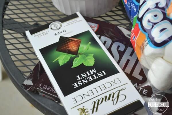 raspberry or mint smores