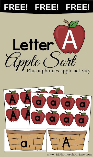Letter A - Free printable upper and lower case letter a alphabet activity for toddler, preschool, and kindergarten age kids. Perfect for a fall, September theme. Letter A - Free printable upper and lower case letter a alphabet activity for toddler, preschool, and kindergarten age kids. Perfect for a fall, September theme.