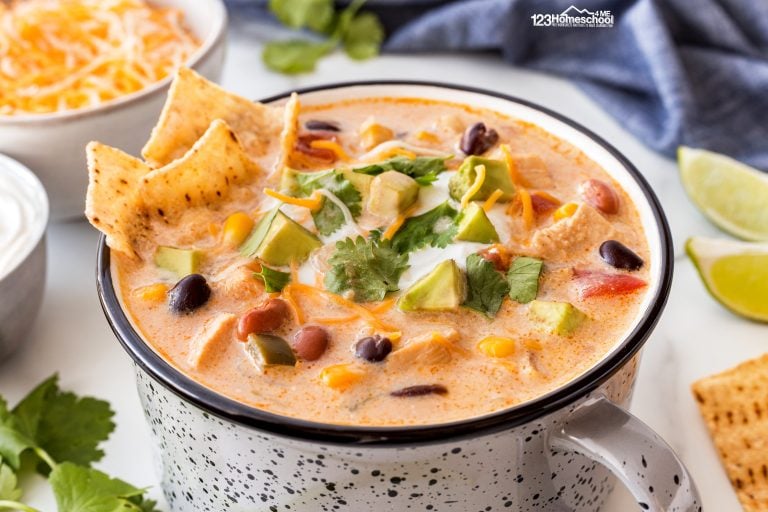 Discover your new favorite soup with this flavorful creamy chicken tortilla recipe that's packed with spices and deliciousness!