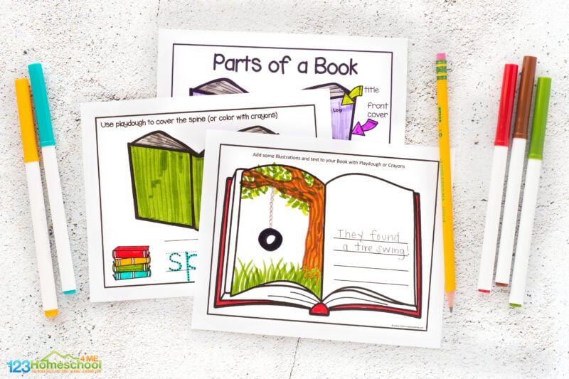 parts of a book worksheet pdf