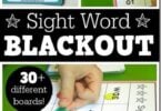 BLACKOUT Sight Word Games