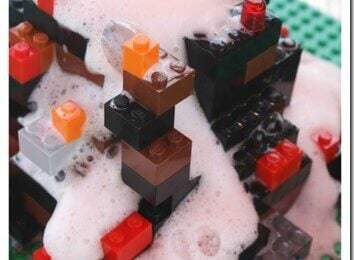 lego volcano experiment