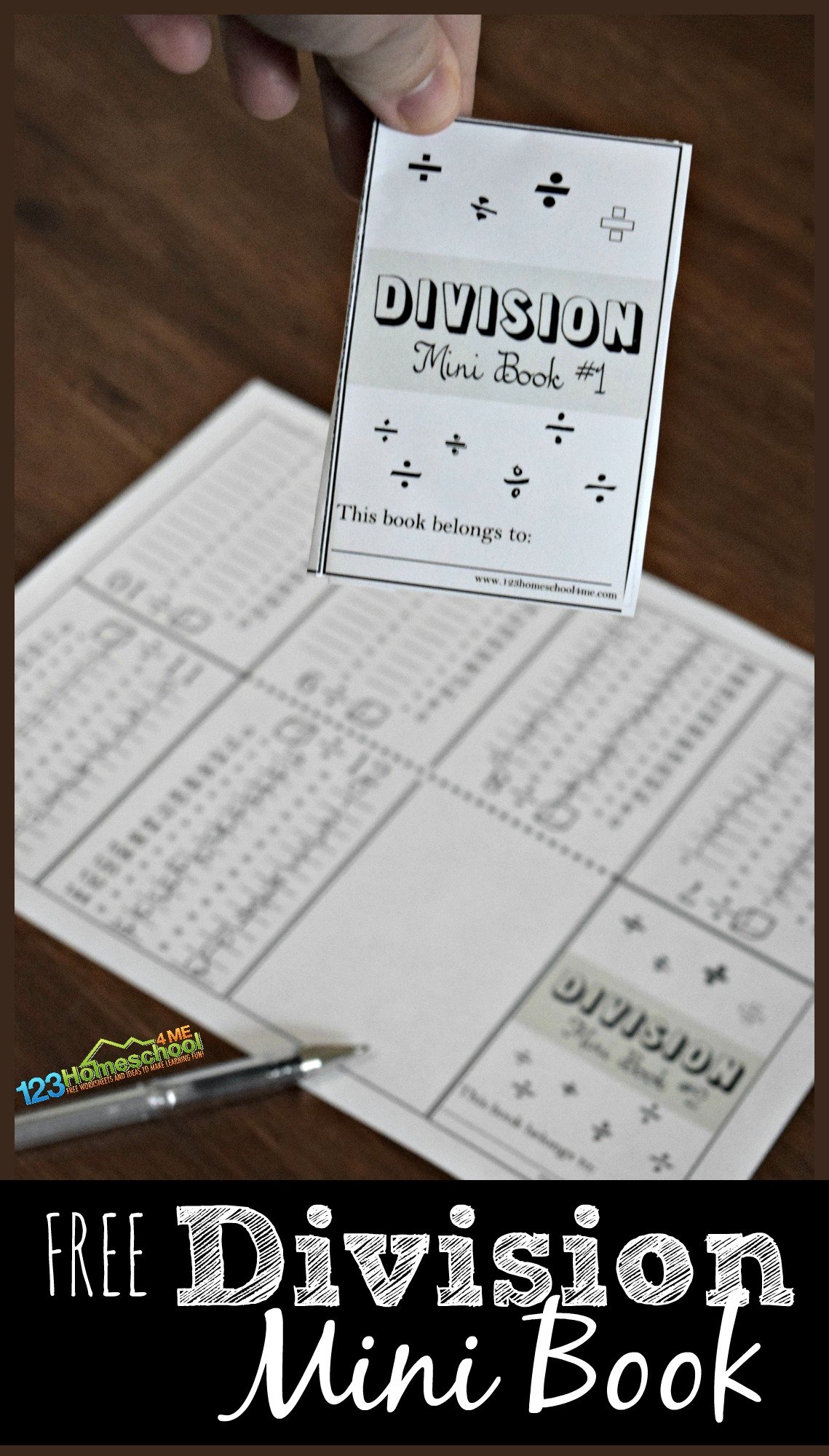 Division Worksheets Printable Booklet