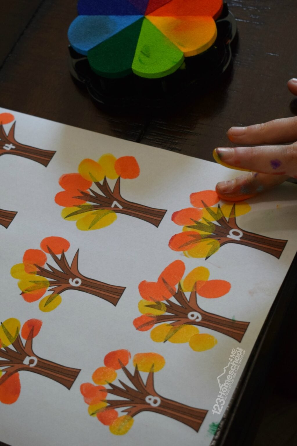 FREE Printable Fingerprint Counting Worksheets Activity
