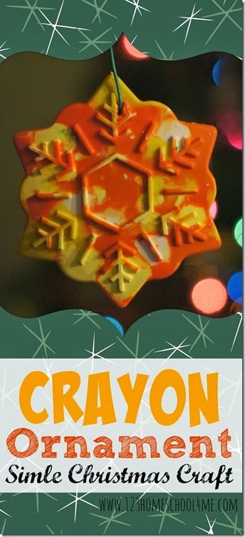 You will love this simple, easy-to-make crayon ornament craft. Not only are these melted crayon ornaments pretty, but they are practical too! These recycled crayon ornaments becomes a new, multi-colored crayon! This melted crayon christmas ornaments project is perfect for toddler, preschool, pre-k, kindergarten, and grade 1 students. It makes a fun kid made present for cousins, siblings, friends, and classmates. You will love this simple, easy-to-make crayon ornament craft. Not only are these melted crayon ornaments pretty, but they are practical too! These recycled crayon ornaments becomes a new, multi-colored crayon! This melted crayon christmas ornaments project is perfect for toddler, preschool, pre-k, kindergarten, and grade 1 students. It makes a fun kid made present for cousins, siblings, friends, and classmates.