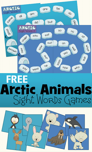 arctic-animals-sight-words-game