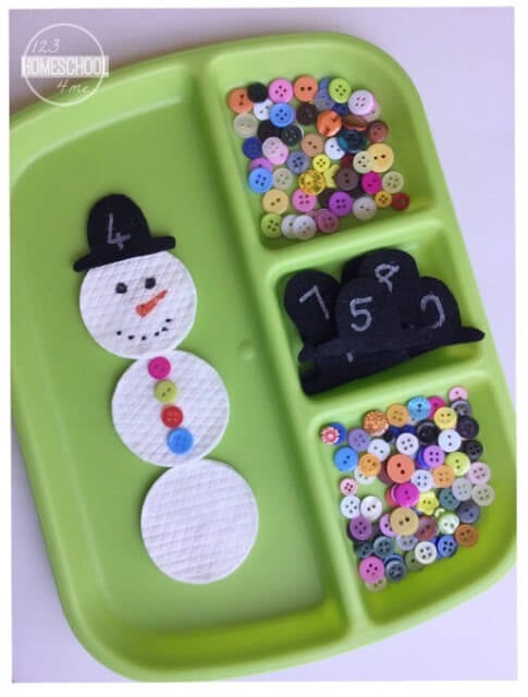 Snowman Counting Activity Snowman Counting Activity