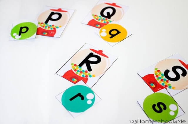 Alphabet Gumballs Matching Activity FREE Alphabet Gumballs Matching Activity