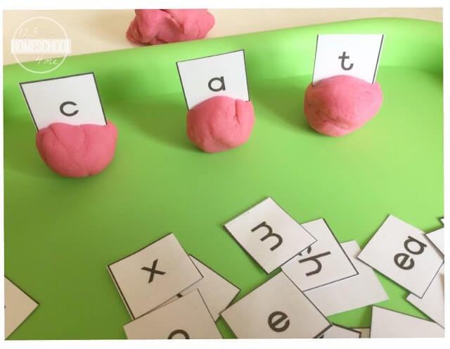 phonics activity using playdough and letter cards phonics activity using playdough and letter cards