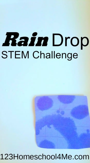 Kids will be fascinated to learn how big a raindrop is with this STEM Challenge where kids will use a fun science experiment to discover how big a rain dop is. Kids will be fascinated to learn how big a raindrop is with this STEM Challenge where kids will use a fun science experiment to discover how big a rain dop is.
