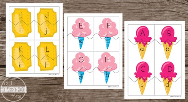 summer alphabet letter puzzles summer alphabet letter puzzles