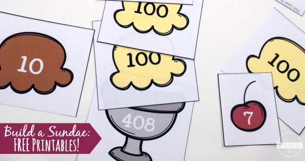 Free printable math activity to help kids visualize place value - ones, tens, and hundreds place Free printable math activity to help kids visualize place value - ones, tens, and hundreds place