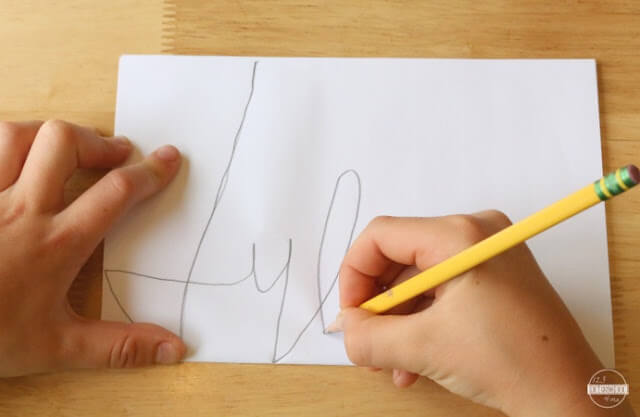 cursive art project for kids cursive art project for kids