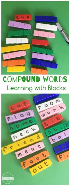 Compound Words Activities- this is such a fun learning activity for preschool, kindergarten, first grade, 2nd grade, and 3rd grade kids to understand and practice compound words. Compound Words Activities- this is such a fun learning activity for preschool, kindergarten, first grade, 2nd grade, and 3rd grade kids to understand and practice compound words.