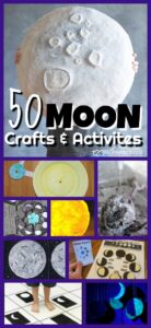 🌒50+ Moon Crafts for Kids and Activities too!