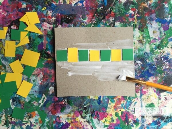 press cut shapes into glue painted cardboard to make a pattern press cut shapes into glue painted cardboard to make a pattern