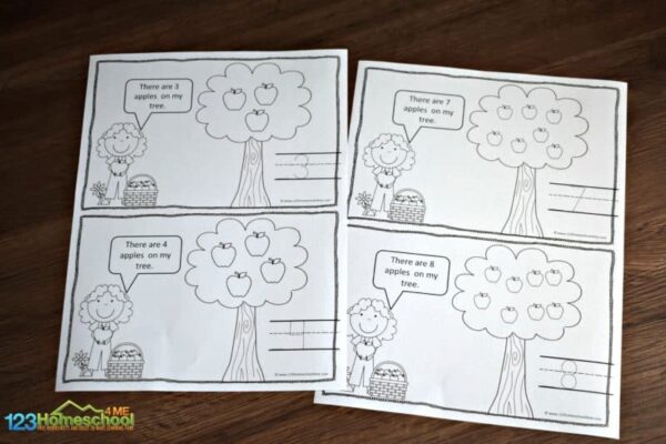 FREE Apple Counting Worksheets