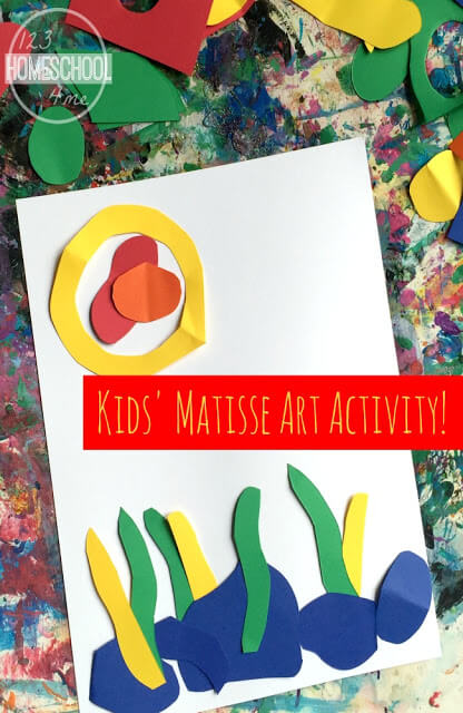 Matisse Art Project for Kids - this is such a fun project kids from toddler, preschool, prek, kindergarten, first grade, second grade, 3rd grade and more will love! Unlike the usual painting projects associated with famous artists - this one cuts and pastes out shapes to tell a story! LOVE THIS! Matisse Art Project for Kids - this is such a fun project kids from toddler, preschool, prek, kindergarten, first grade, second grade, 3rd grade and more will love! Unlike the usual painting projects associated with famous artists - this one cuts and pastes out shapes to tell a story! LOVE THIS!