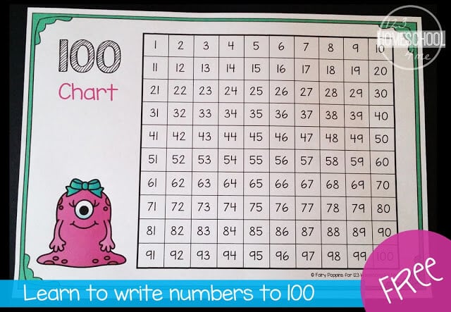 Free hundred chart Free hundred chart