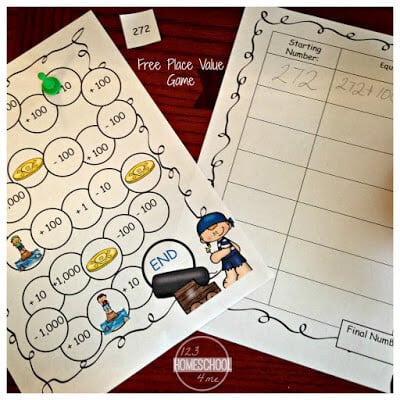 FREE Pirate Place Value Game FREE Pirate Place Value Game