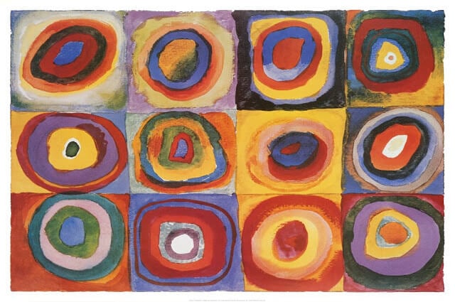 Wassily Kandinsky Farbstudie Quadrate Art Print Poster Wassily Kandinsky Farbstudie Quadrate Art Print Poster