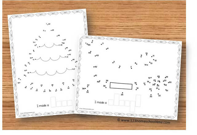 christmas printables - do to dot printables to help preschool, prek, and kindergarten age kidsto practice counting to 50 christmas printables - do to dot printables to help preschool, prek, and kindergarten age kidsto practice counting to 50