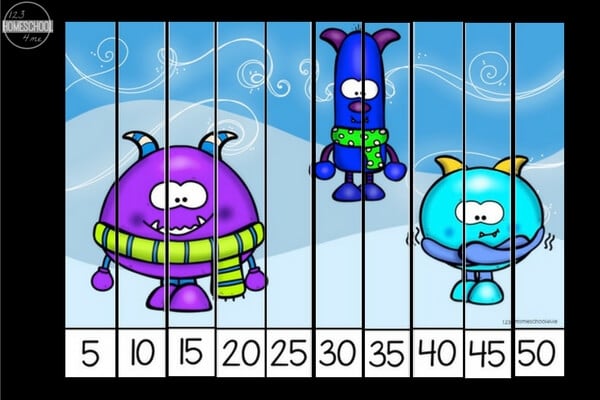 counting by 5's counting by 5's