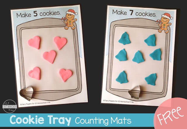 FREE Cookie Tray Counting Mats to 12 FREE Cookie Tray Counting Mats to 12
