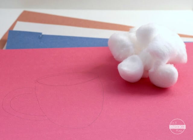 construction paper and cotton ball craft for kids construction paper and cotton ball craft for kids