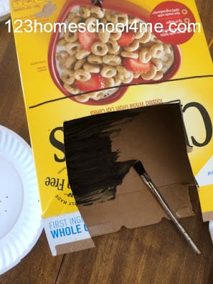 STEM Christmas project using cereal box, paint, batteries, electrical tape, and broken string of Christmas lights STEM Christmas project using cereal box, paint, batteries, electrical tape, and broken string of Christmas lights