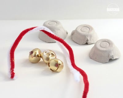 egg carton, pipe cleaners, and bell craft for kids egg carton, pipe cleaners, and bell craft for kids