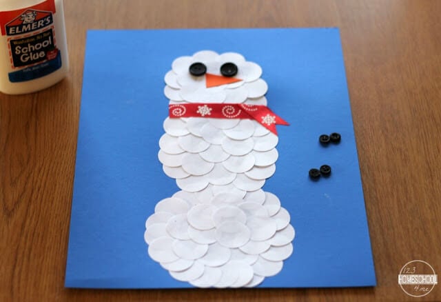 circle snowman winter craft circle snowman winter craft