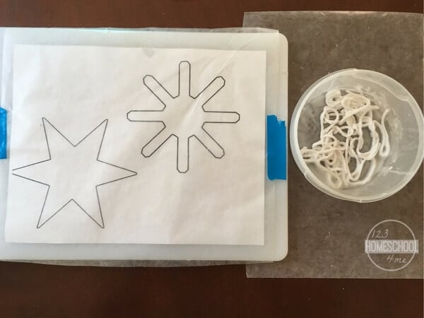 snowflake tempalte for winter craft
