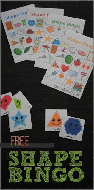 Free of charge Designs Bingo 123 Homeschool 4 Me photograph relating to Shape Bingo Printable called Free of charge Styles Bingo 123 Homeschool 4 Me