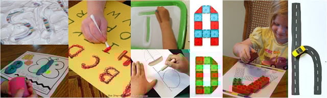 Clever ideas to teach kids how to make letters and practice forming letters Clever ideas to teach kids how to make letters and practice forming letters