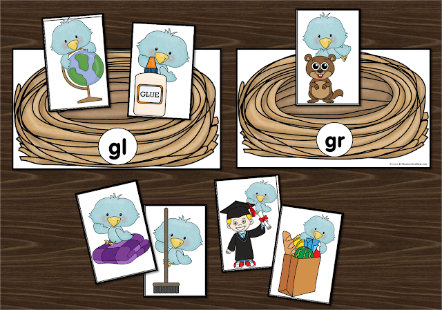 Sorting Blends activity for Kindergarten, 1st grade, 2nd grade Sorting Blends activity for Kindergarten, 1st grade, 2nd grade