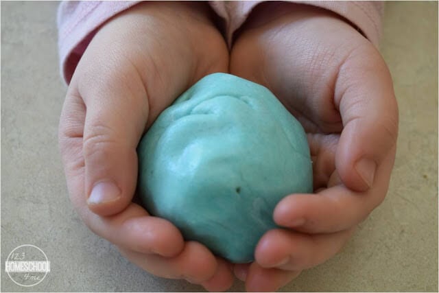 kneed playdough until it is well blended kneed playdough until it is well blended