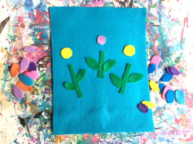 press felt on the newly created felt board press felt on the newly created felt board