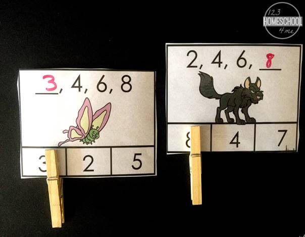 skip counting by 2s and 3s clip cards skip counting by 2s and 3s clip cards