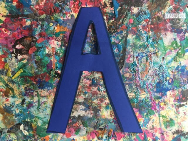 cut out a letter a cut out a letter a