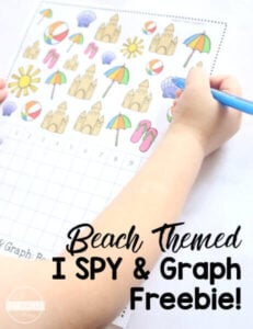 FREE Printable Summer Beach Seashell Addition Mat Math Activity