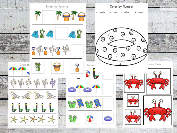 color by number, which comes next, which one is different, and size sequencing color by number, which comes next, which one is different, and size sequencing