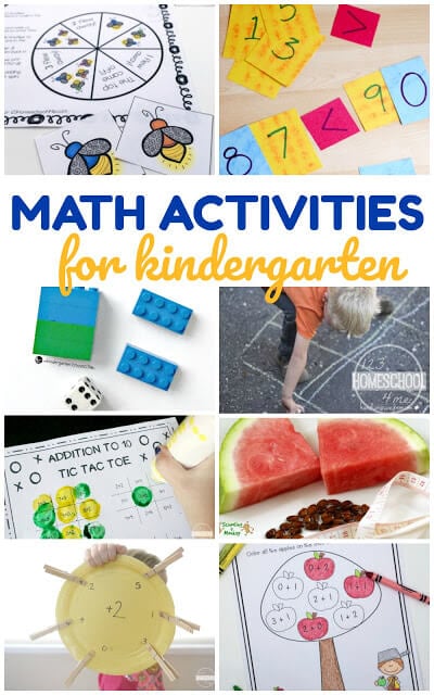 20 Kindergarten Math Activities - so many fun, unique cool math games for young learners! Love these hands on math ideas! 20 Kindergarten Math Activities - so many fun, unique cool math games for young learners! Love these hands on math ideas!