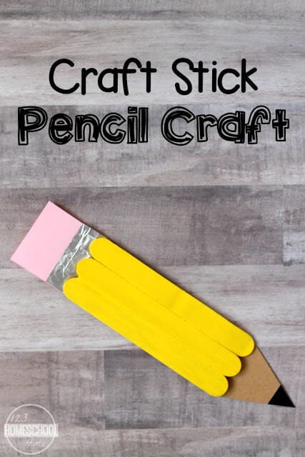 Back to School Pencil Craft for Kids